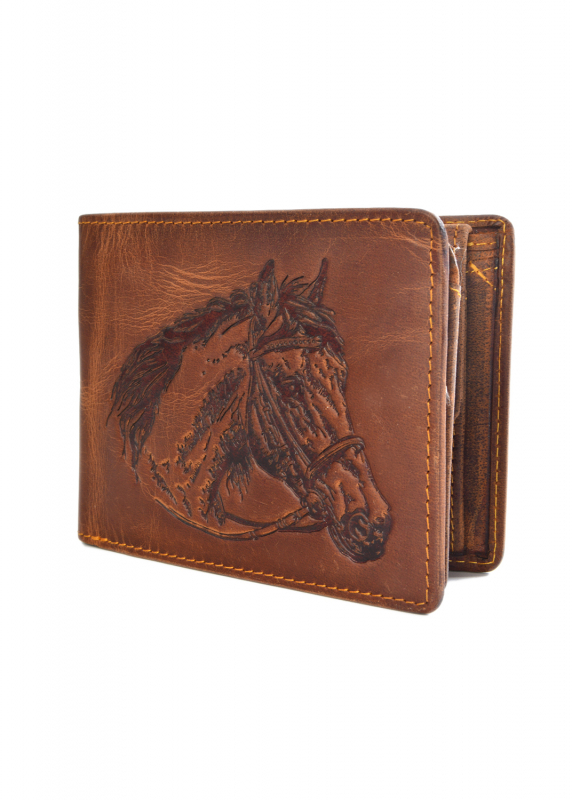 Vintage Scheintasche 2tlg. Horse Leder